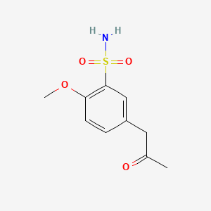 <span class='d-block'>5-Acetonyl-2-methoxybenzene sulfonamide</span><span class='d-block'>5-丙酮基-2-甲氧基苯磺酰胺</span>