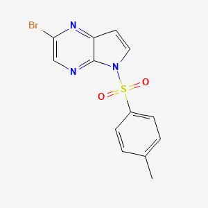 N-甲苯磺酰基-5-溴-4，7-二氮杂吲哚 2-Bromo-5-tosyl-5H-pyrrolo[2，3-b]pyrazine