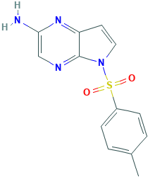5-甲苯磺酰-5H-吡咯并[2，3-b]吡嗪-2-胺 5-Tosyl-5H-pyrrolo[2，3-b]pyrazin-2-amine
