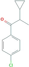 <span class='d-block'>1-(4-Chlorophenyl)-2-cyclopropylpropan-1-one</span><span class='d-block'>1-(4-氯苯基)-2-环丙基-1-丙酮</span>