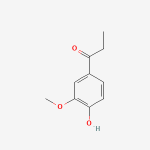 <span class='d-block'>1-(4-Hydroxy-3-methoxyphenyl)propan-1-one</span><span class='d-block'>3-甲氧基-4-羟基苯丙酮</span>