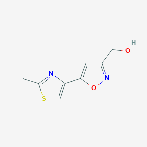 <span class='d-block'>[5-(2-Methyl-1,3-thiazol-4-yl)-3-isoxazolyl]methanol, 97%</span><span class='d-block'>[5-(2-甲基-1,3-噻唑-4-基)-3-异恶唑基]甲醇</span>