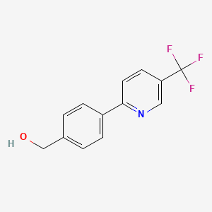 <span class='d-block'>{4-[5-(Trifluoromethyl)pyrid-2-yl]phenyl}methanol, 97%</span><span class='d-block'>{4-[5-(三氟甲基)吡啶-2-基]苯基}甲醇</span>