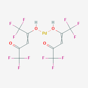 <span class='d-block'>Palladium(II) hexafluoroacetylacetonate</span><span class='d-block'>六氟乙酰丙酮钯(II)</span>