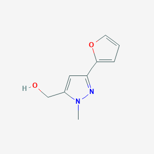 <span class='d-block'>[3-(2-Furyl)-1-methyl-1H-pyrazol-5-yl]methanol, 97%</span><span class='d-block'>[3-(2-呋喃基)-1-甲基-1H-吡唑-5-基]甲醇</span>